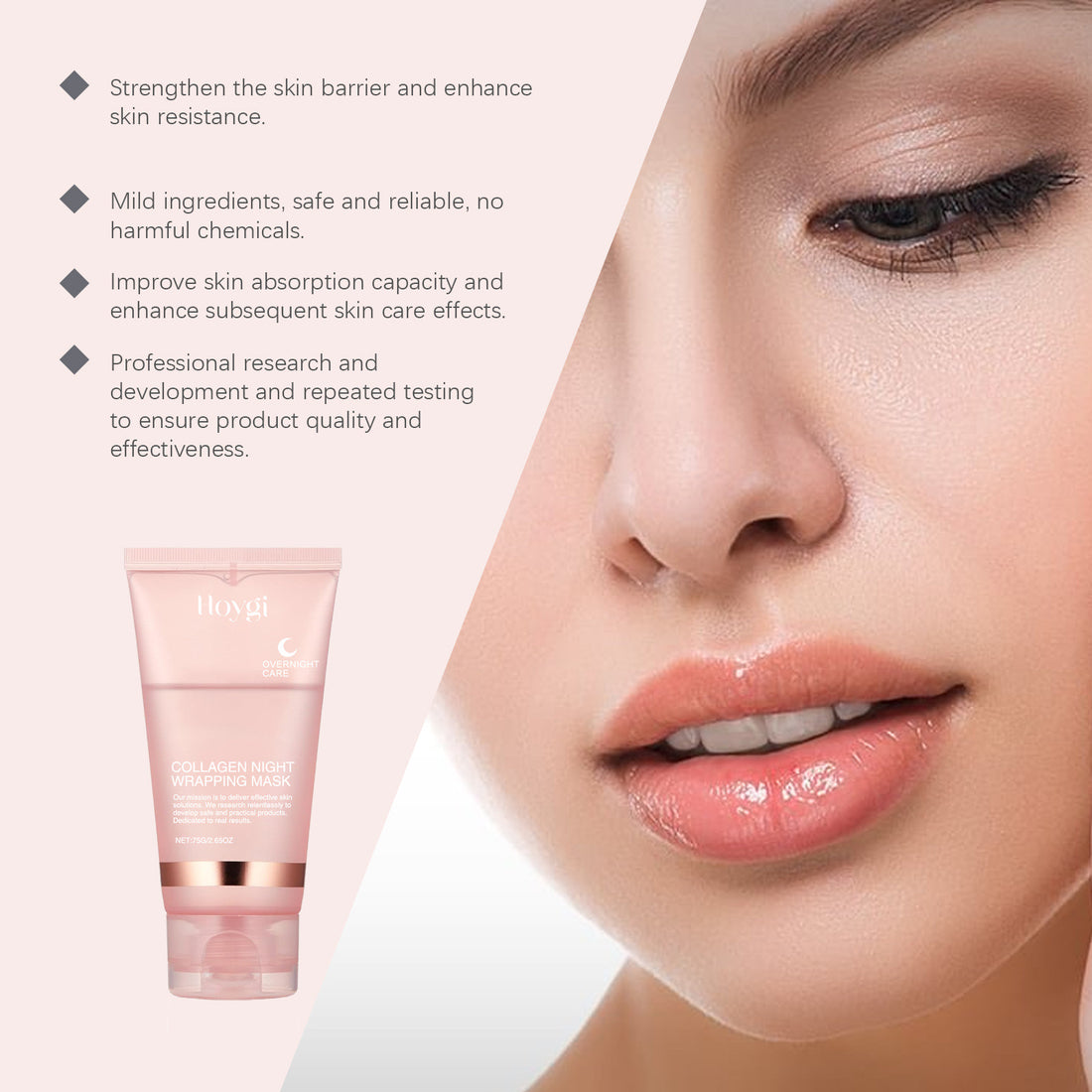Collagen Overnight Peel-Off Facial Mask Set Hydrating Night Care