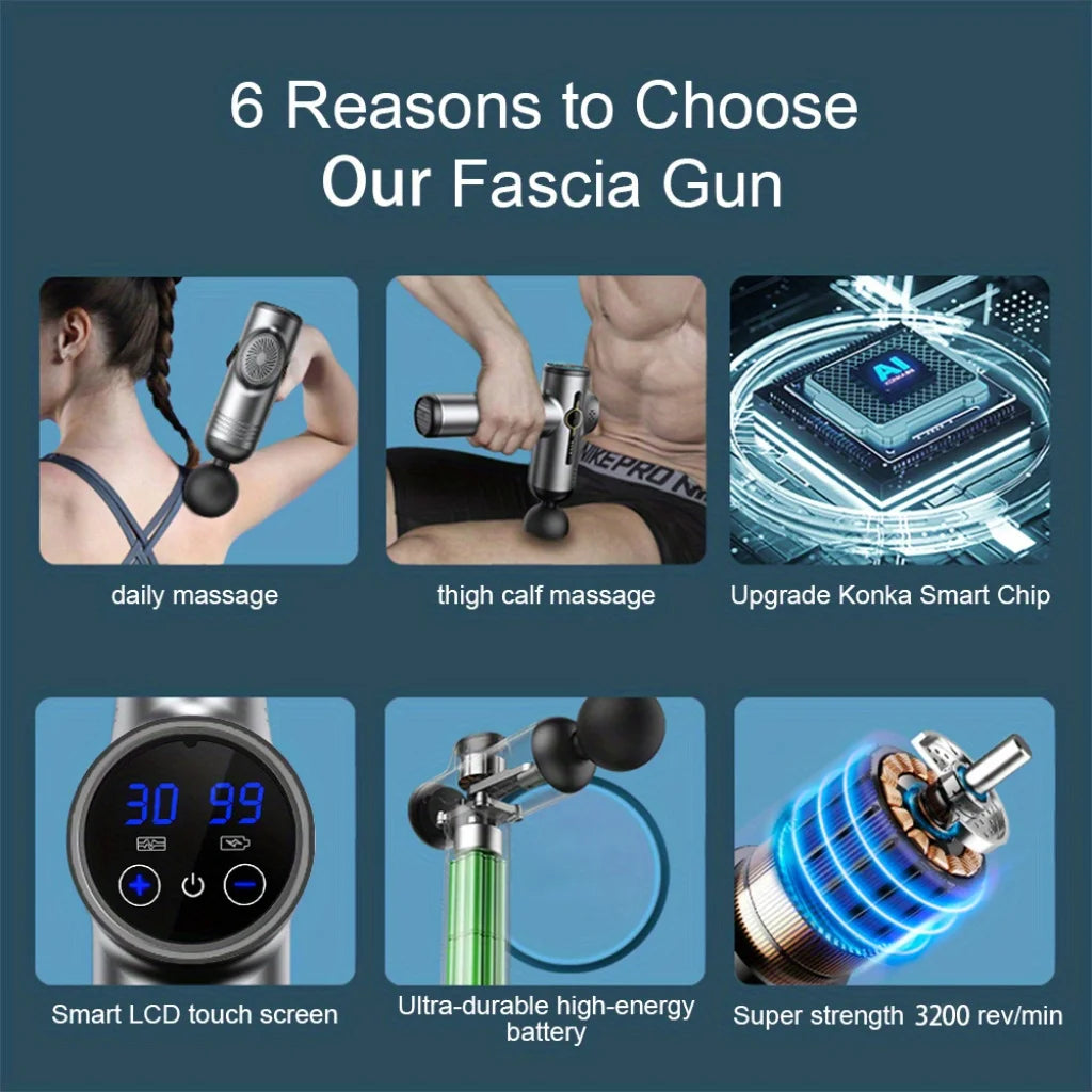 Portable Vibration Fascia Massage Gun