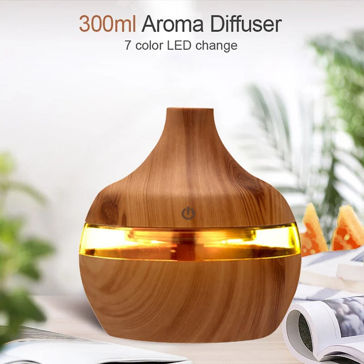 300ML Ultrasonic Wood Grain Diffuser