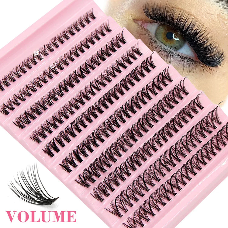 DIY cluster lashes for charm style false eyelash looks