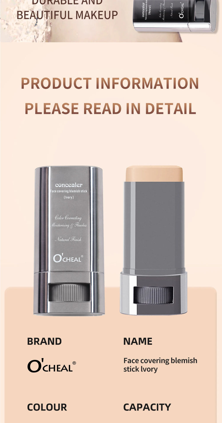 Face Foundation Contour Stick shade swatches on skin