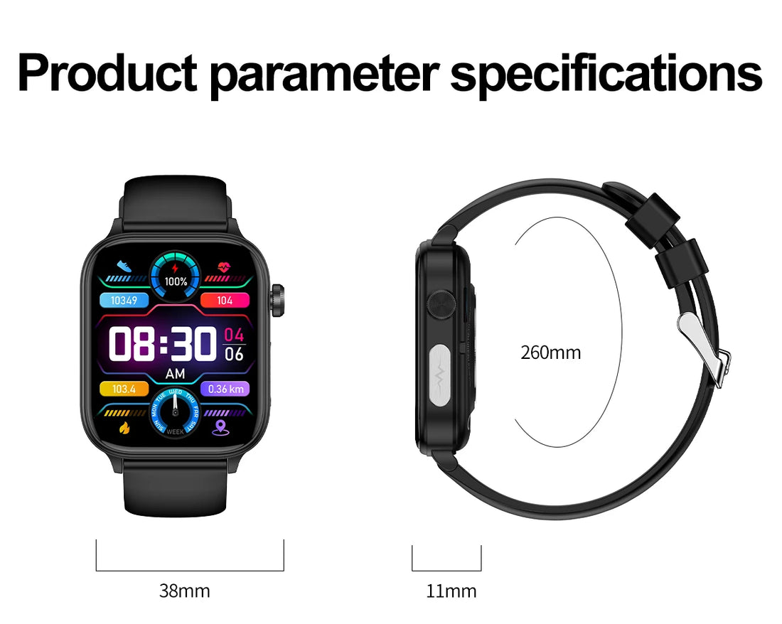 2025 ECG+PPG AI Smartwatch – Health Diagnose, Heart Rate & BP Tracker