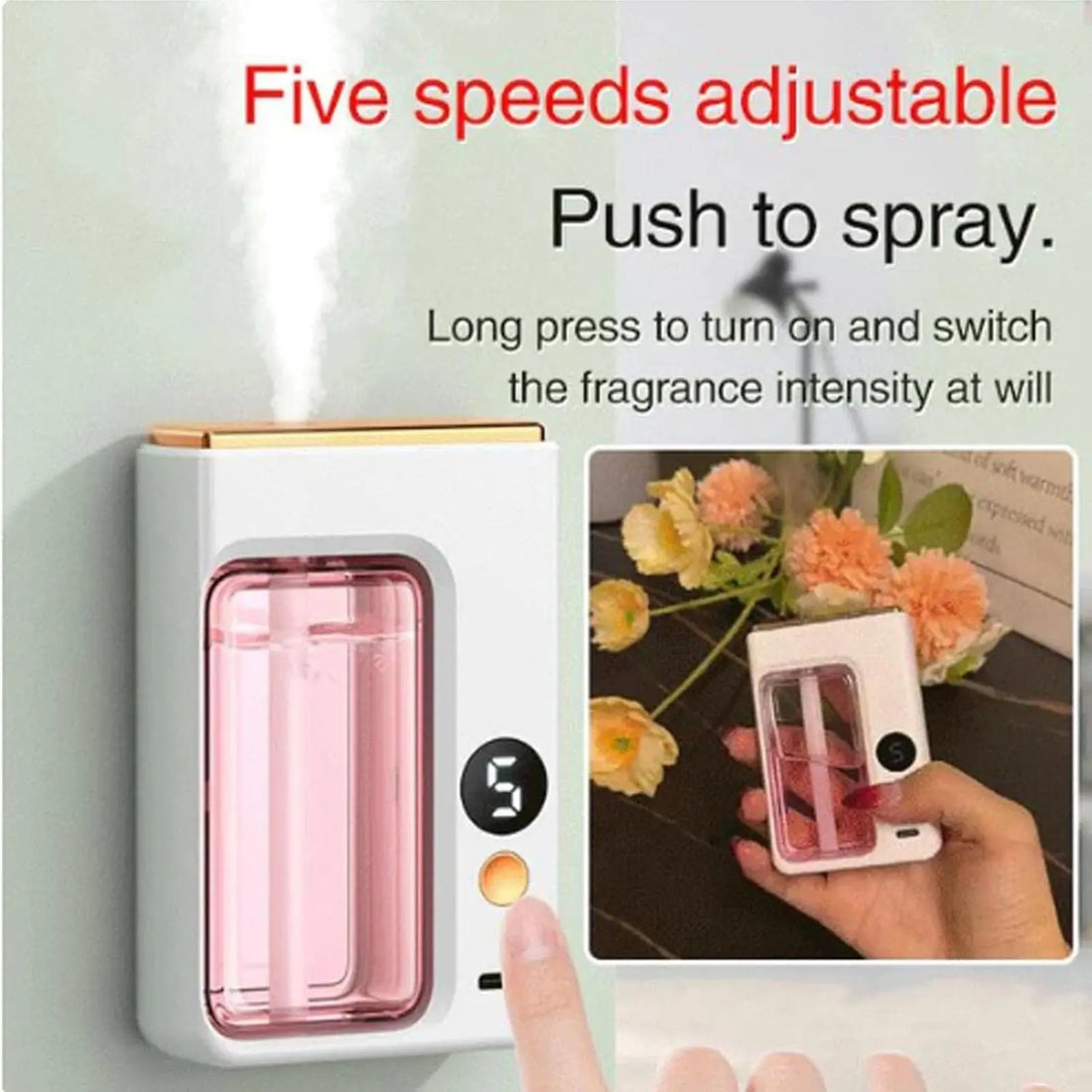 Automatic Car Diffuser Aromatherapy Air Freshener with Display