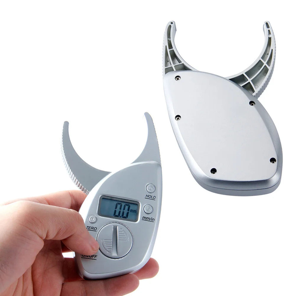 Silver Clamp Skin Caliper Fat Analyzer
