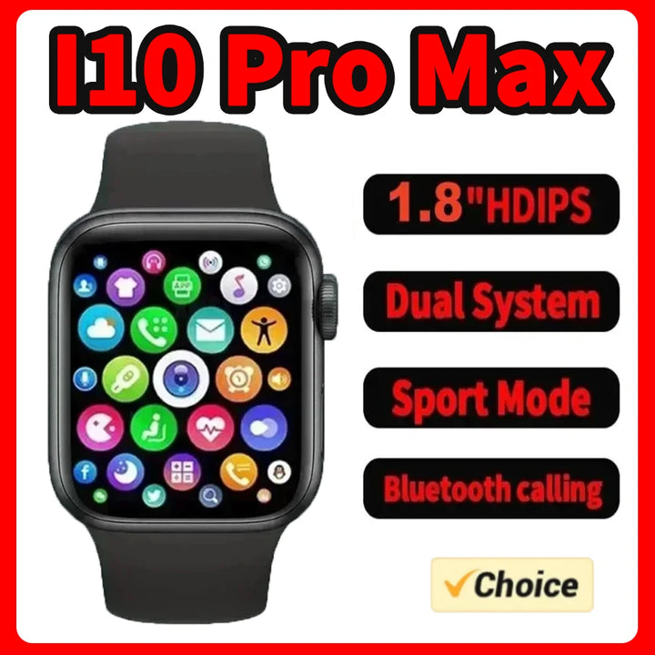 I10 Pro Max Smartwatch Metal Strap Fitness Tracker