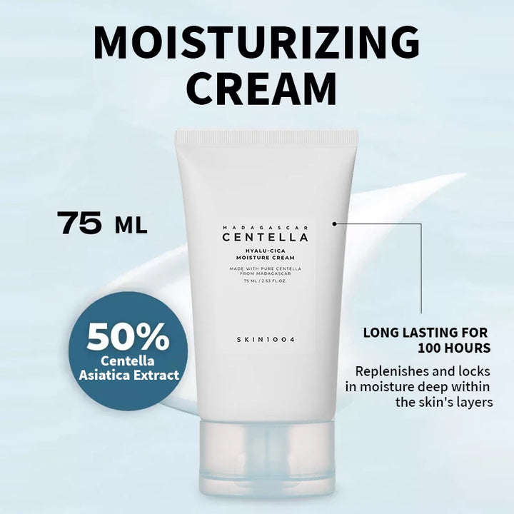 Korean Centella Hyalu-Cica Moisture Cream & SPF50 Sun Serum