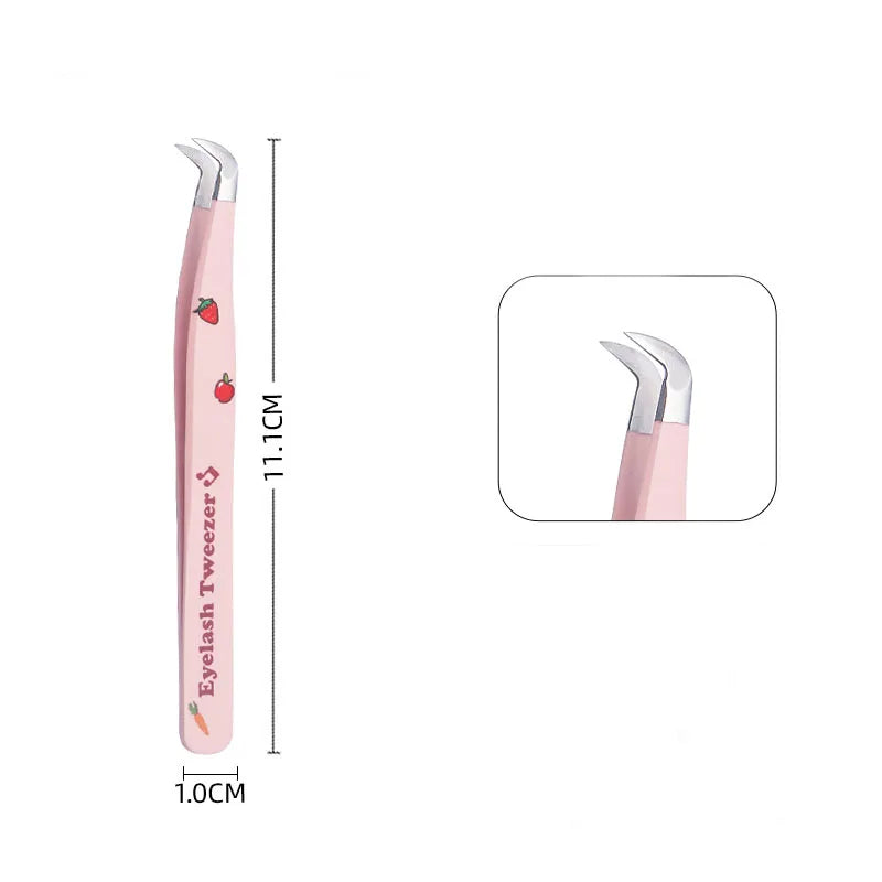Anti-static eyelash extension tweezers for 3D lashes