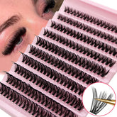 DIY cluster lashes for charm style false eyelash looks