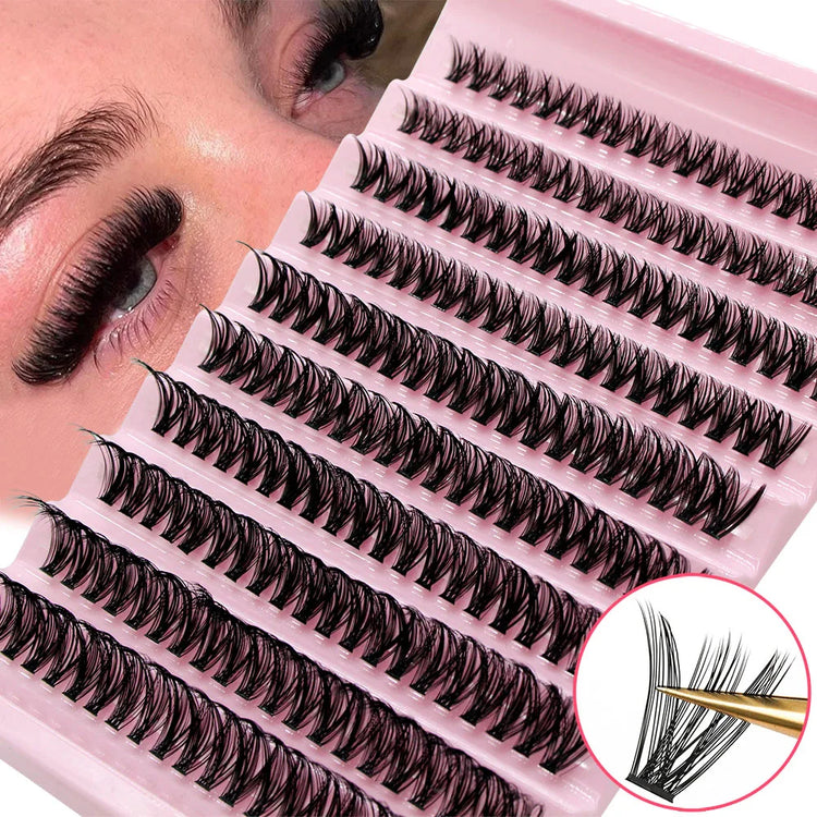 DIY cluster lashes for charm style false eyelash looks