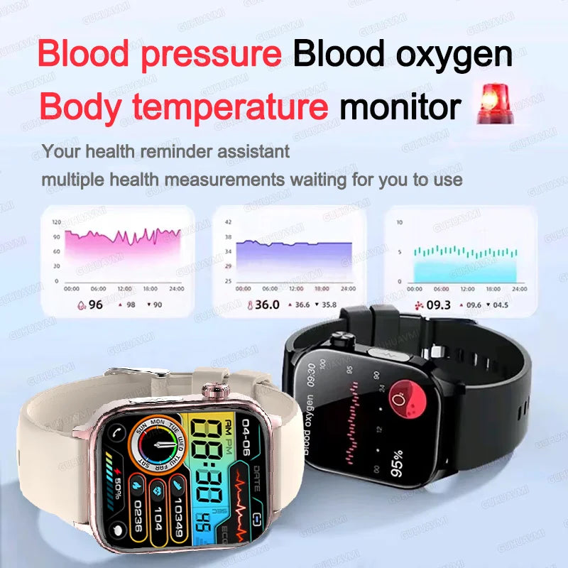 2025 ECG+PPG AI Smartwatch – Health Diagnose, Heart Rate & BP Tracker