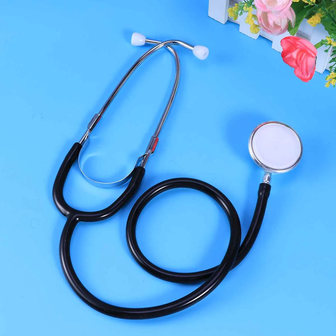 Dual Head Medical Stethoscope Black