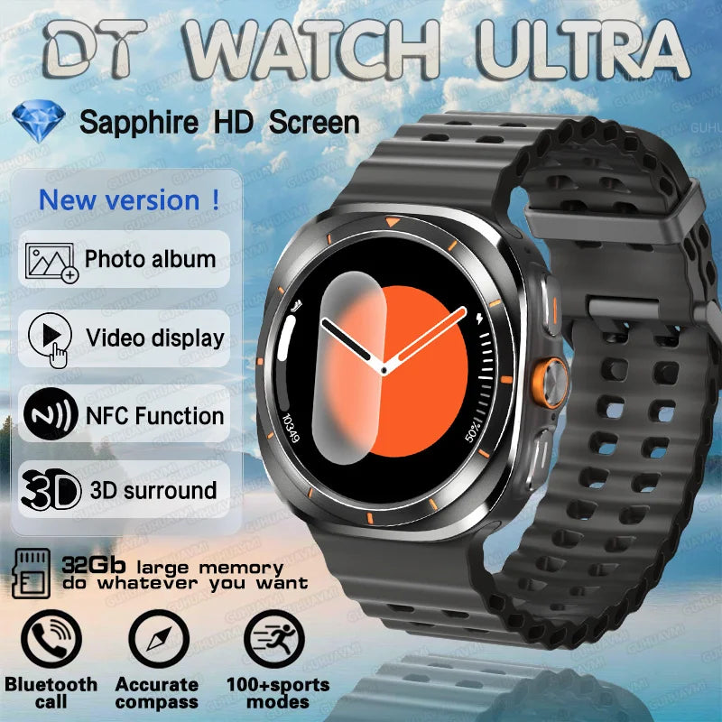 2025 DT Watch 7 Ultra Smartwatch 47mm AMOLED GPS NFC