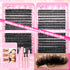 Wispy natural DIY lash extension kit for fuller-looking lashes