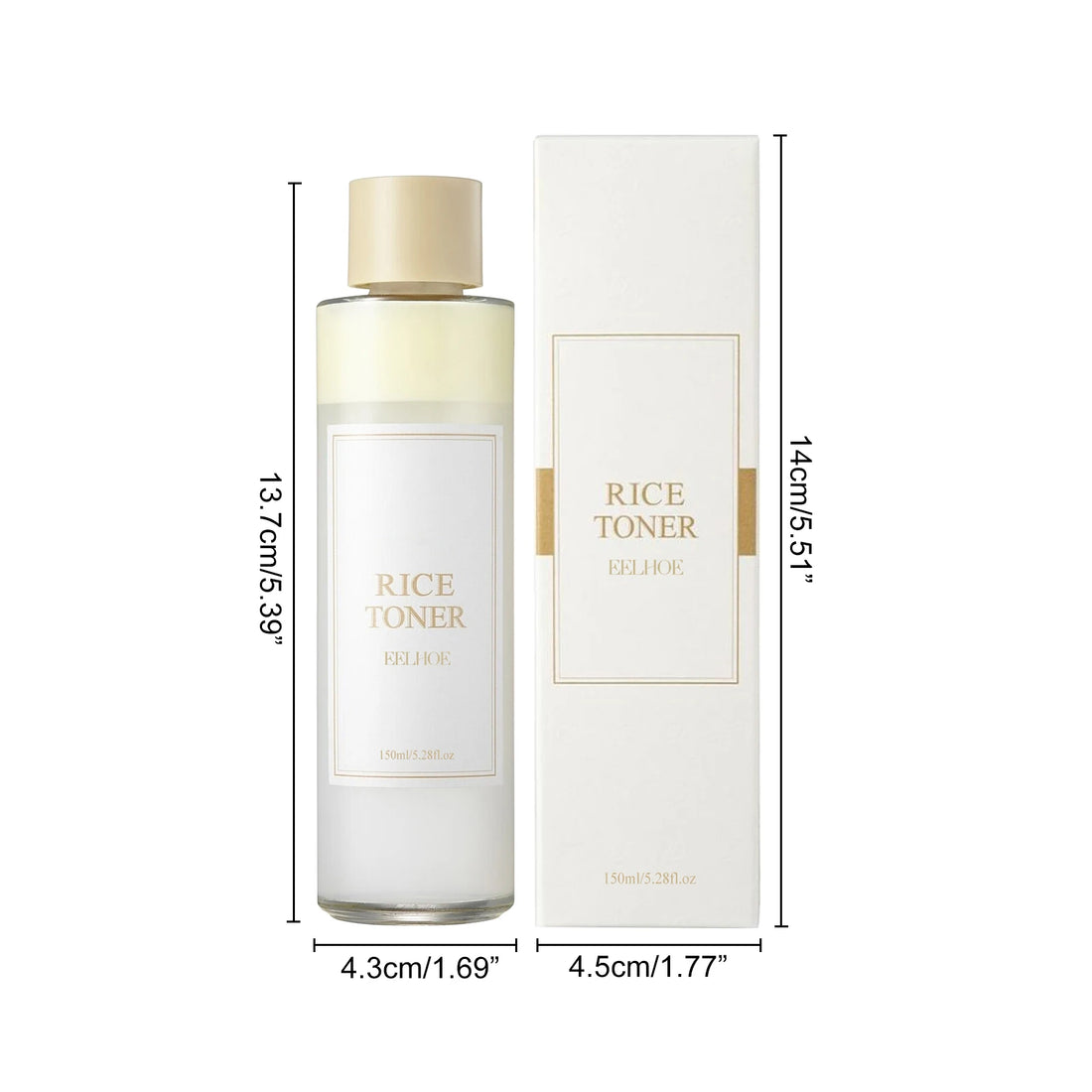 Rice Facial Toner 150ml Brightening Moisturizing Skin Care
