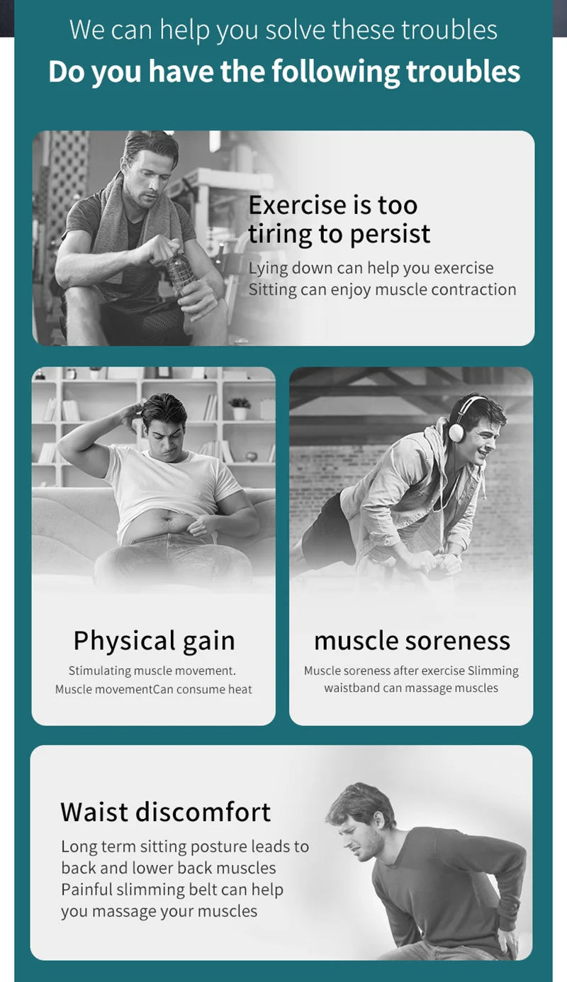 EMS Abdominal Muscle Stimulator Belt