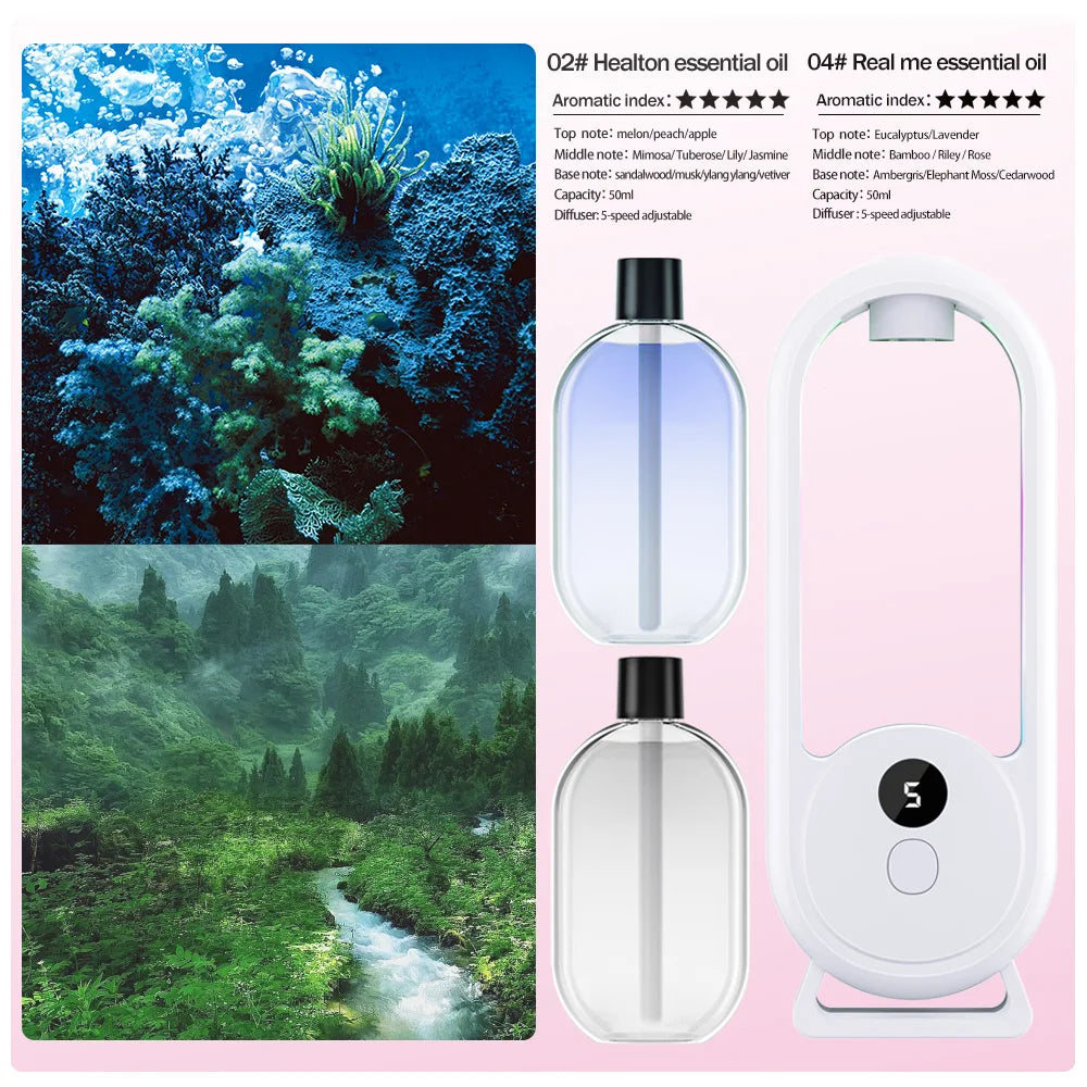 Rechargeable Portable Aroma Diffuser with Timer