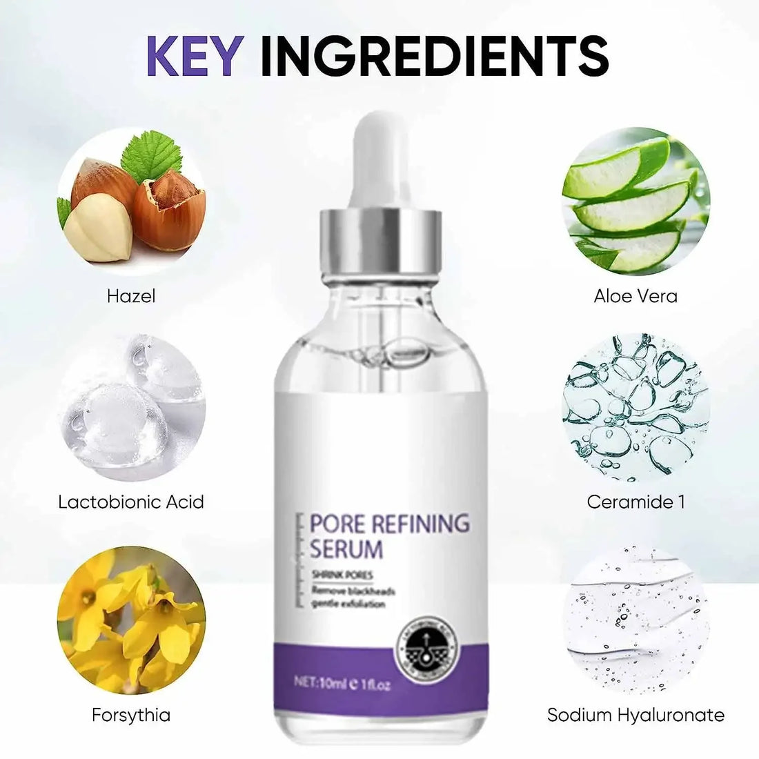 Pore Shrinking Serum Face Essence Tightening Skin Care