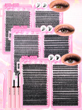 DIY lash extension kit with 720pcs wispy lash clusters