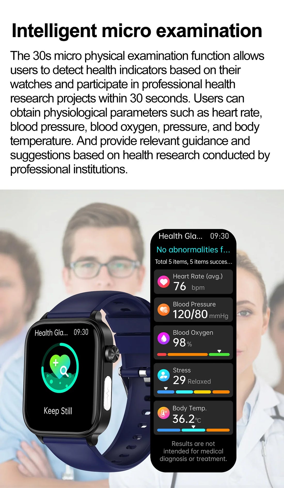 2025 ECG+PPG AI Smartwatch – Health Diagnose, Heart Rate & BP Tracker