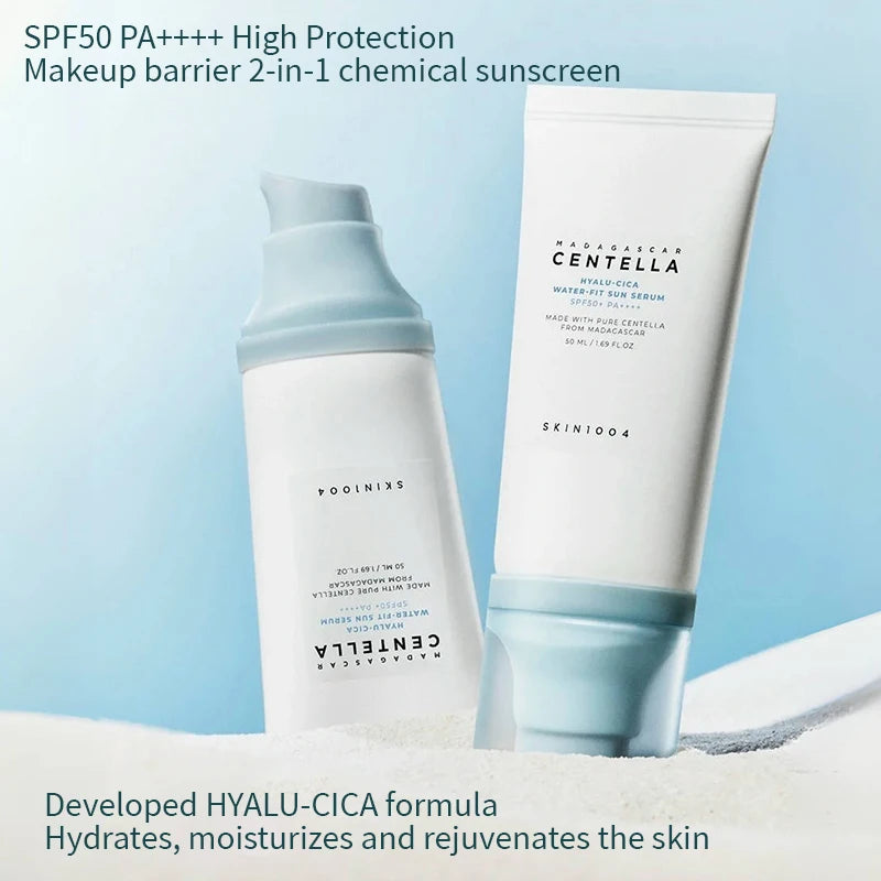 Korean Centella Hyalu-Cica Moisture Cream & SPF50 Sun Serum
