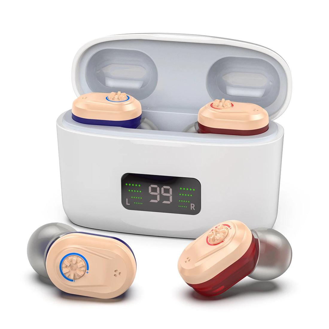 Wireless Mini Hearing Aid with Charging Box