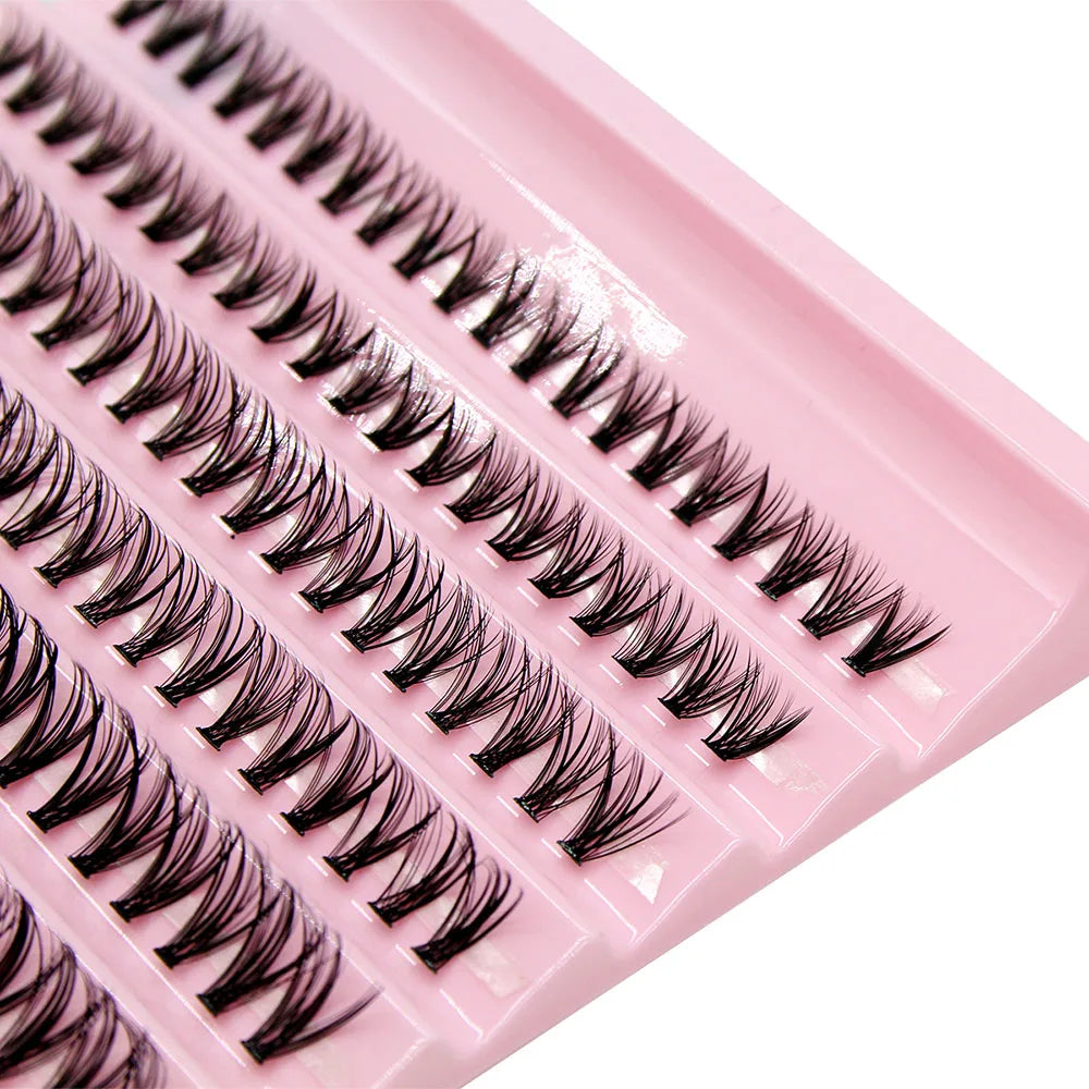 DIY cluster lashes for charm style false eyelash looks