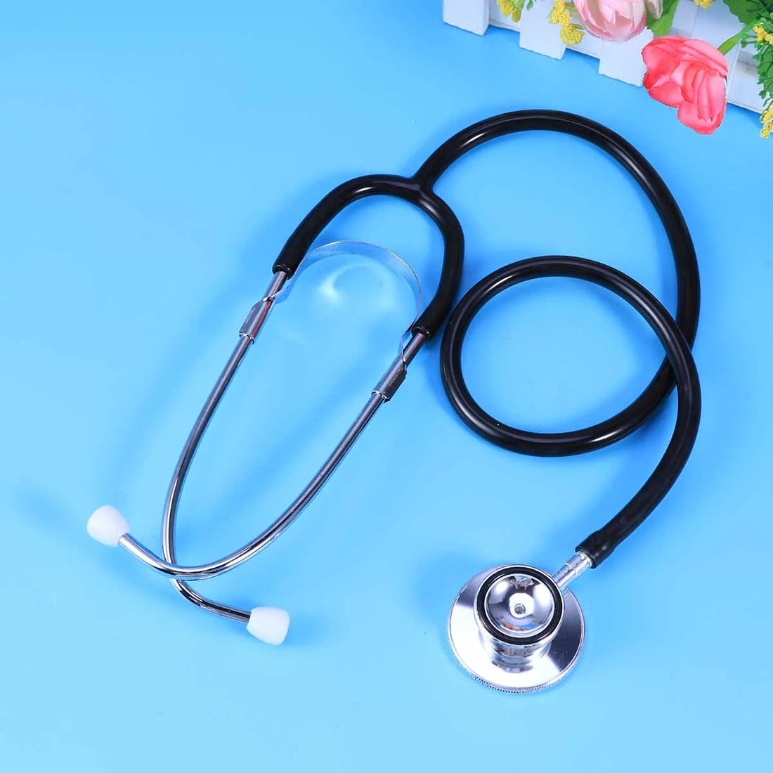Dual Head Medical Stethoscope Black