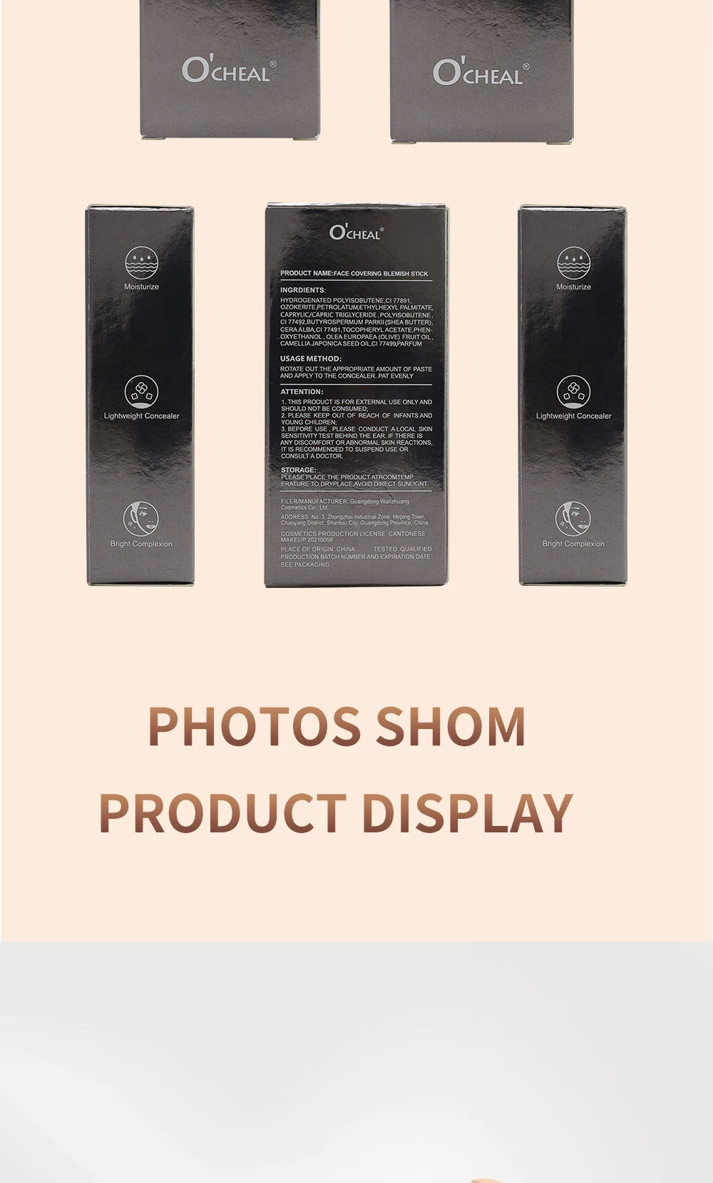 Face Foundation Contour Stick in Deep Wheat shade