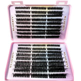 C curl faux mink lash clusters for natural volume makeup