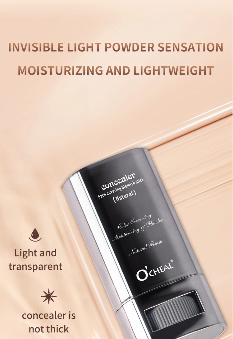 Face Foundation Contour Stick with dual-ended blending brush