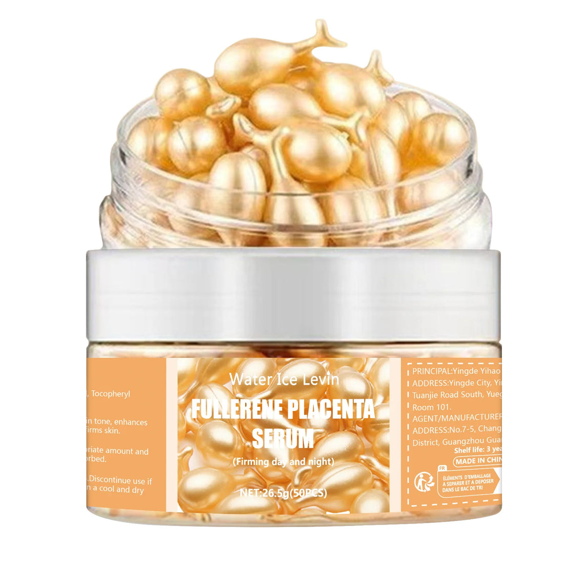 50Pcs Collagen Face Serum Capsules Whitening Anti-Wrinkle
