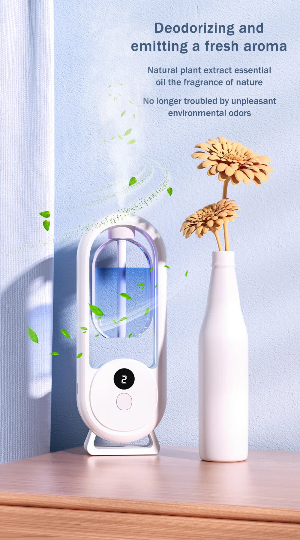 Rechargeable Portable Aroma Diffuser with Timer
