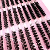 80D spiky lash clusters for bold wispy eye makeup