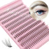 DIY cluster lashes tray showcasing 8-16mm false eyelash clusters for customizable volume and glam.