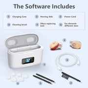 Wireless Mini Hearing Aid with Charging Box