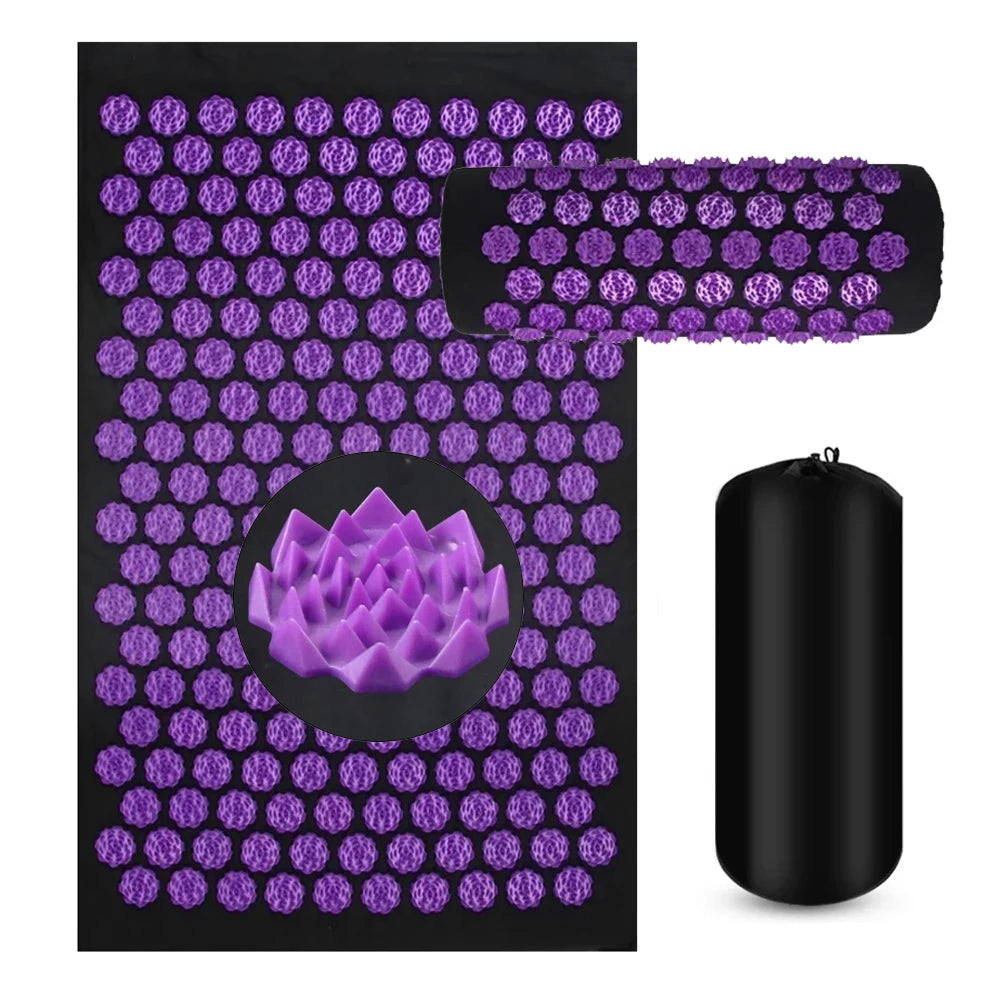 Acupressure Yoga Mat & Massage Pillow