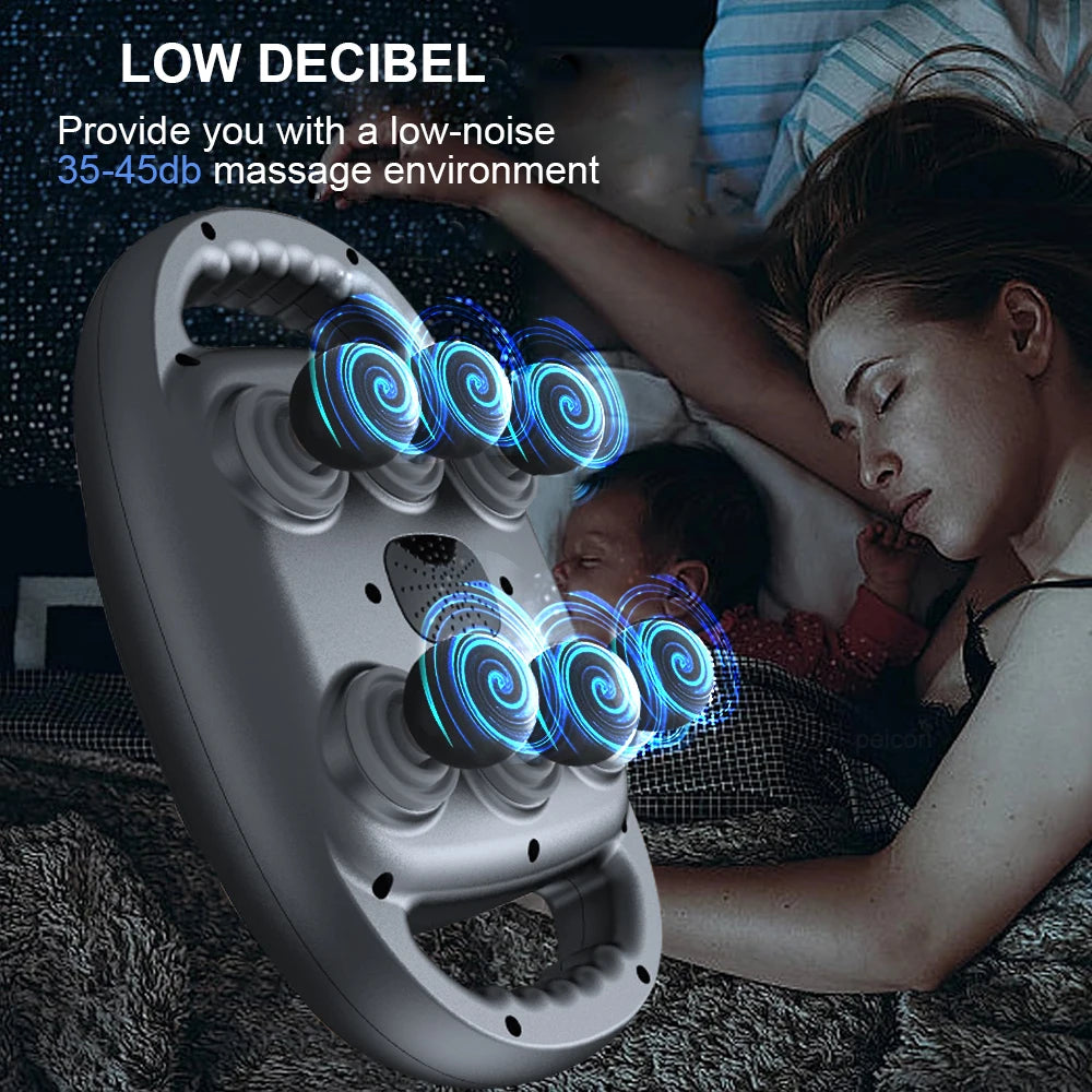 Professional Six-Head Fascia Massage Gun