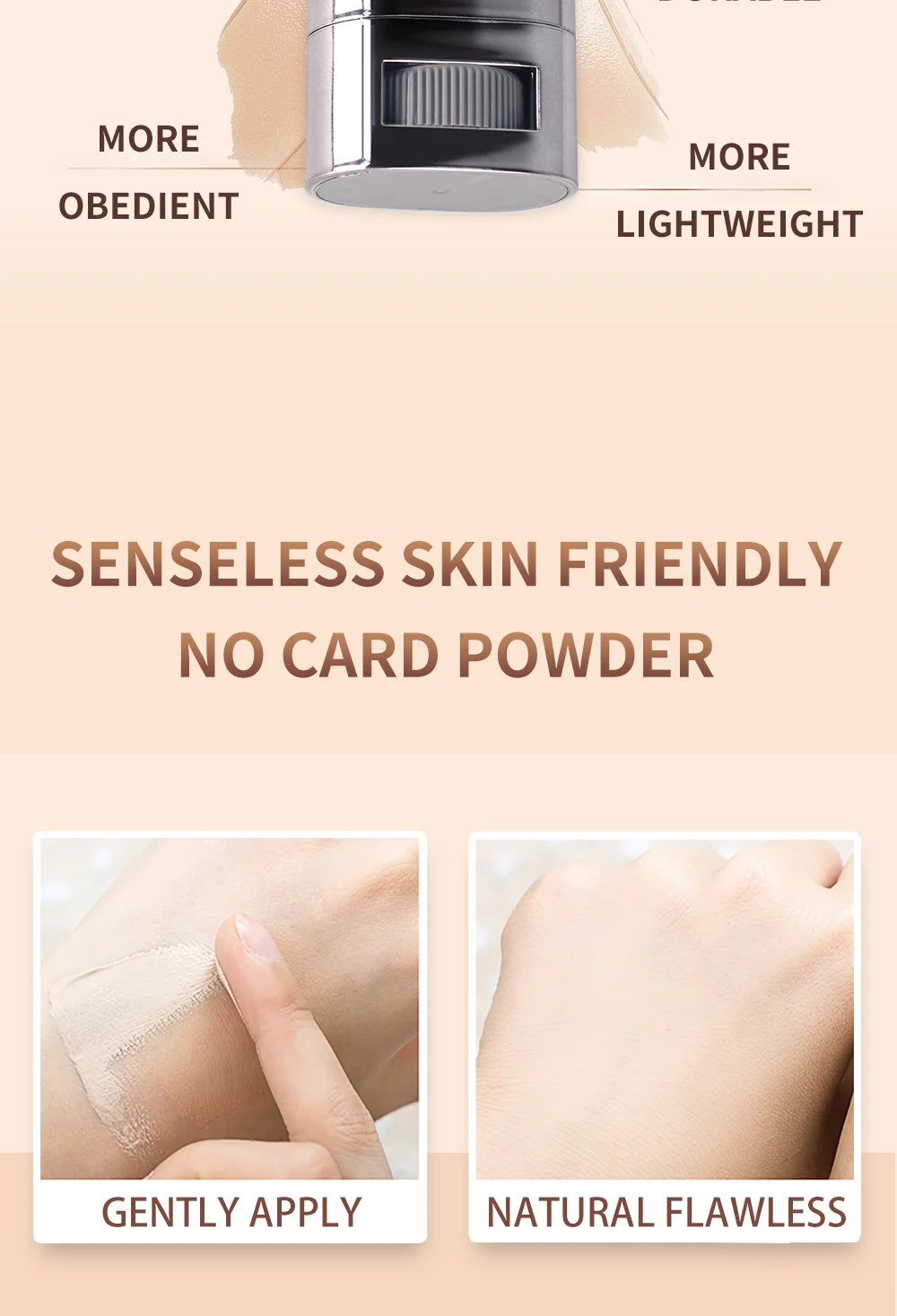 Face Foundation Contour Stick built-in brush detail