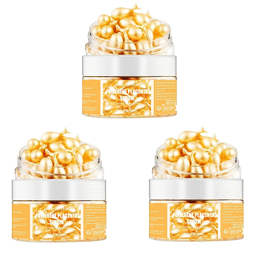 50Pcs Collagen Face Serum Capsules Whitening Anti-Wrinkle