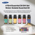 Train Essential Oil Diffuser detail graphic showing tank access, buttons and power input