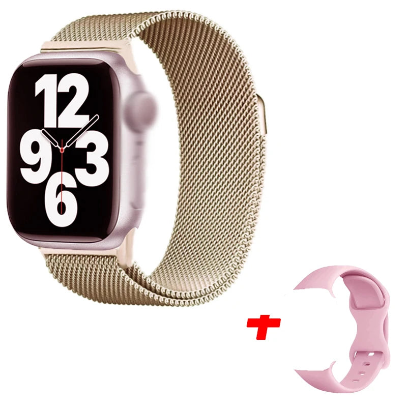 I10 Pro Max Smartwatch Metal Strap Fitness Tracker