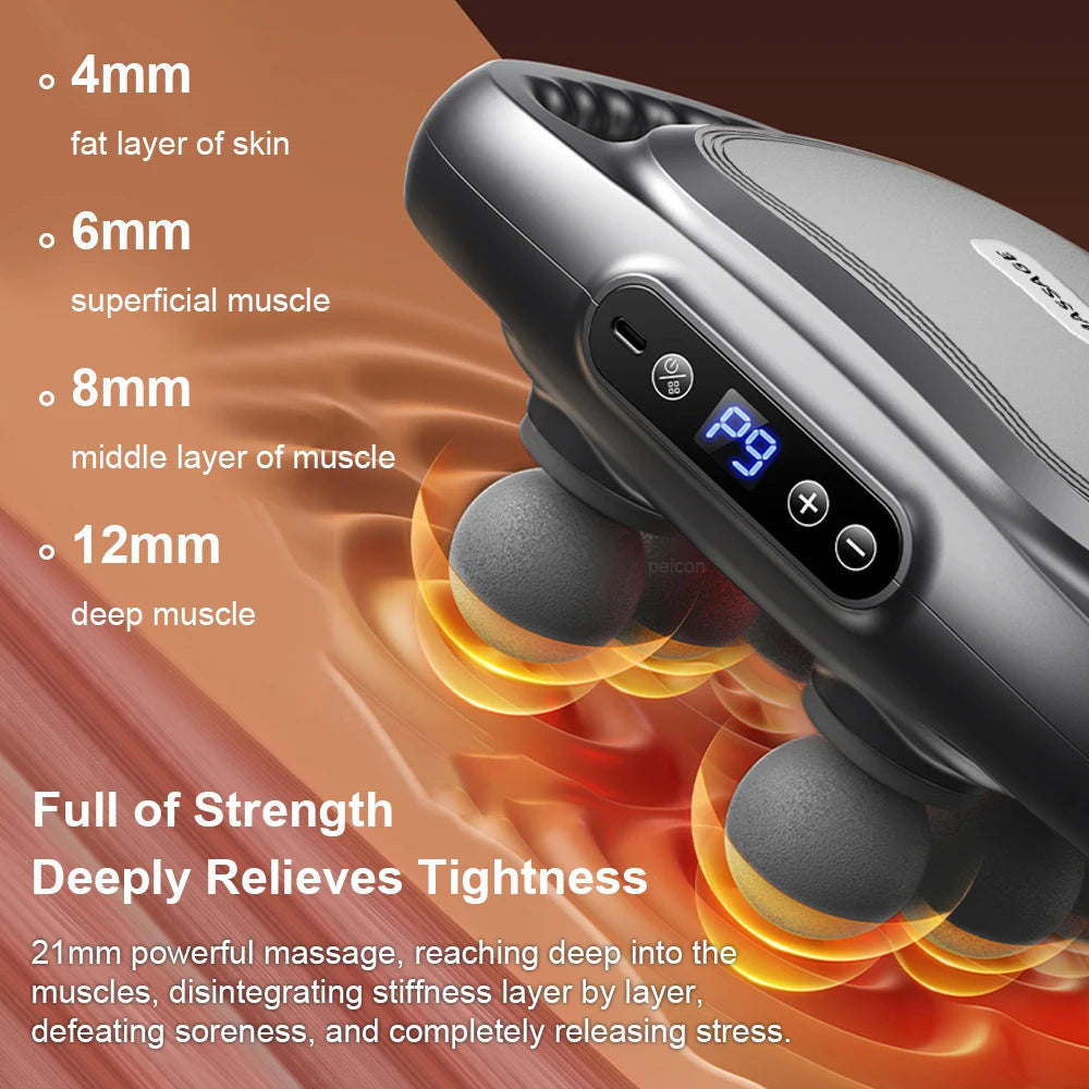 Professional Six-Head Fascia Massage Gun