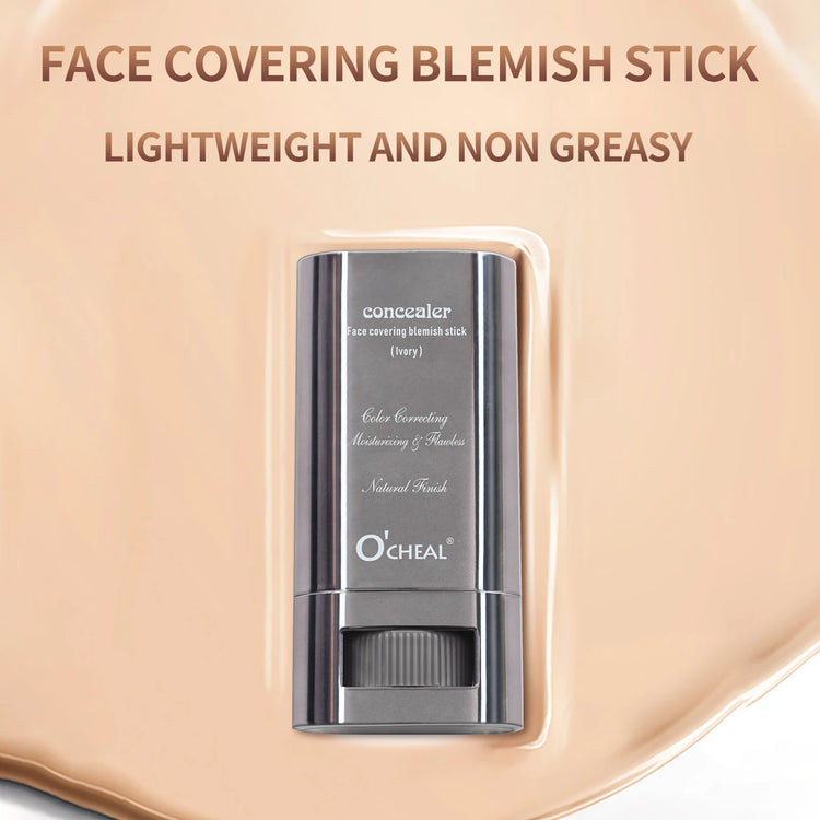 Face Foundation Contour Stick with dual-ended blending brush