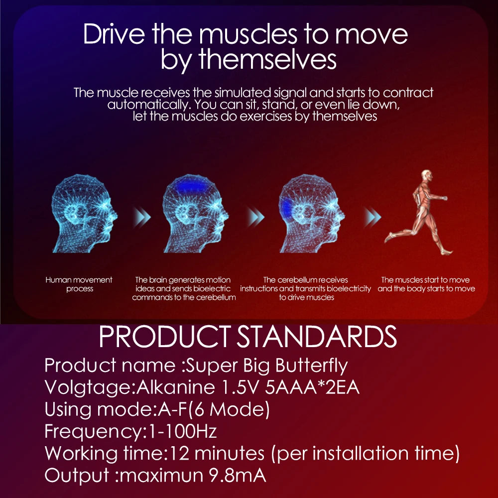 6-Mode EMS Muscle Stimulator