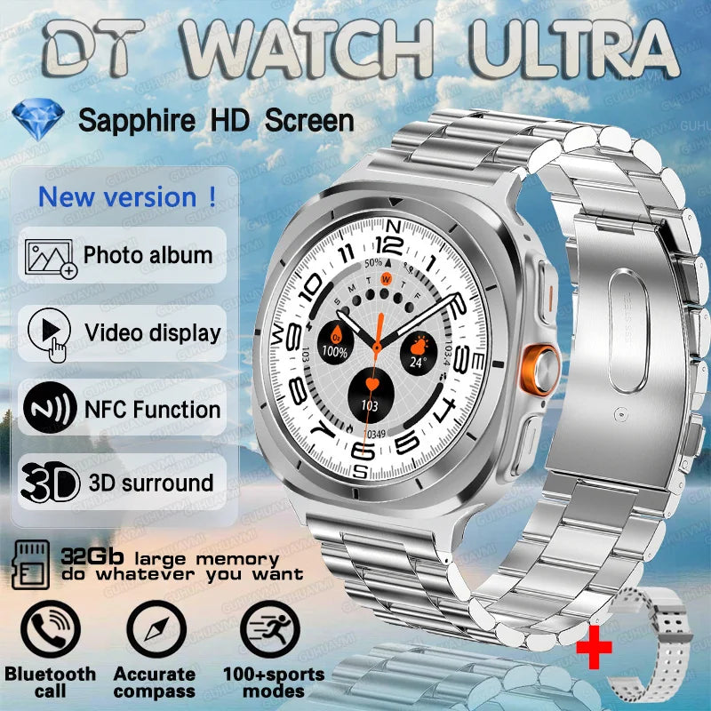 2025 DT Watch 7 Ultra Smartwatch 47mm AMOLED GPS NFC