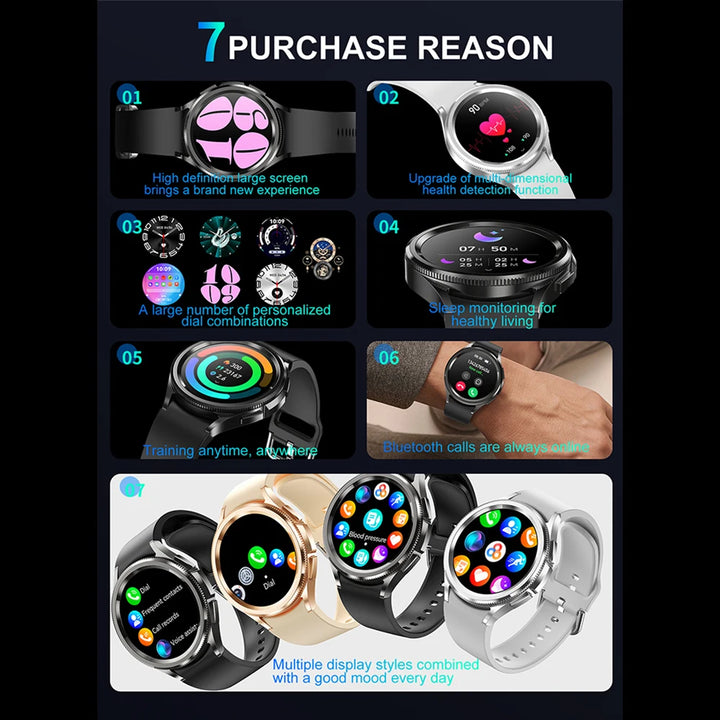Watch 6 Classic Smartwatch 2025 – Bluetooth Call