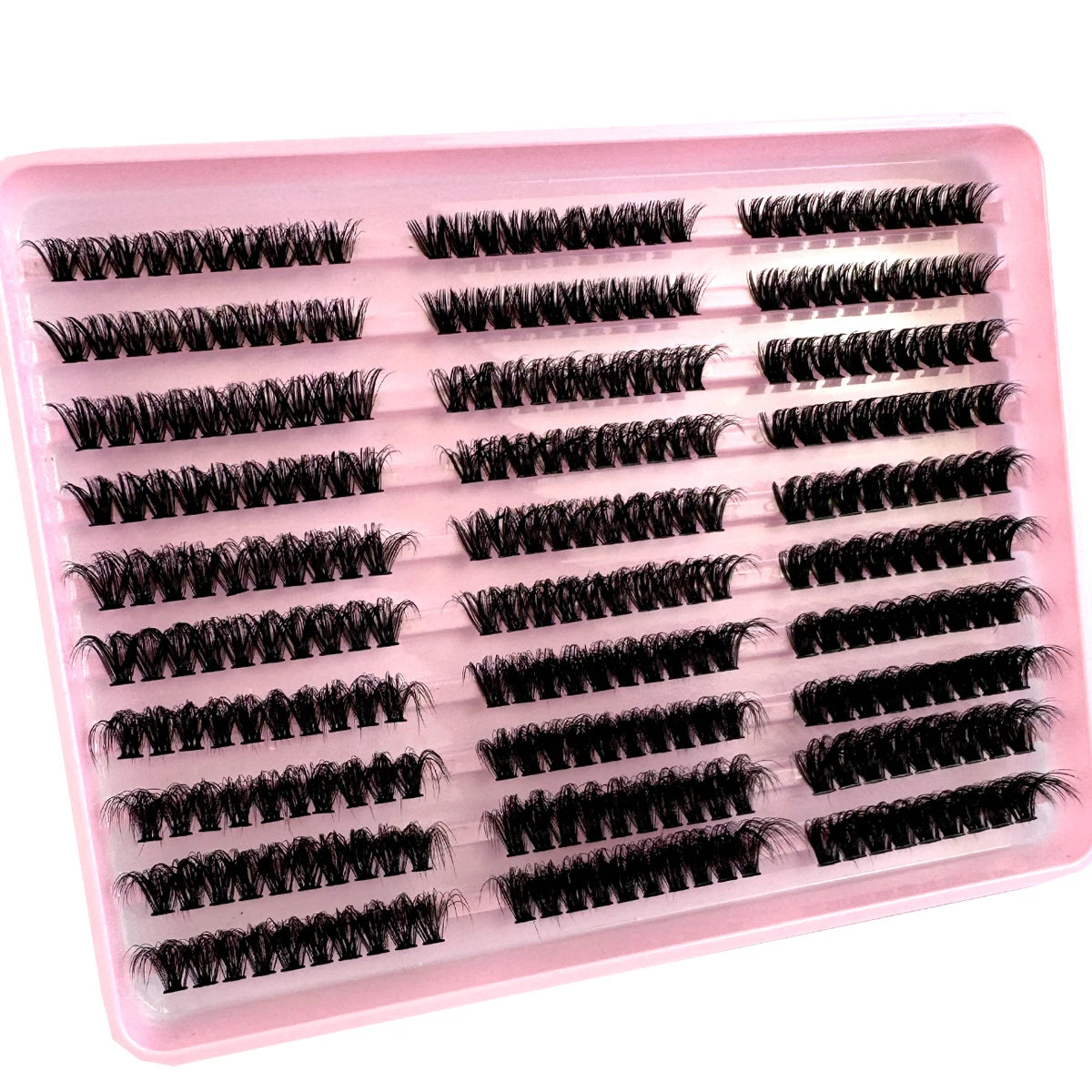 80D spiky lash clusters for bold wispy eye makeup