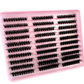 80D spiky lash clusters for bold wispy eye makeup