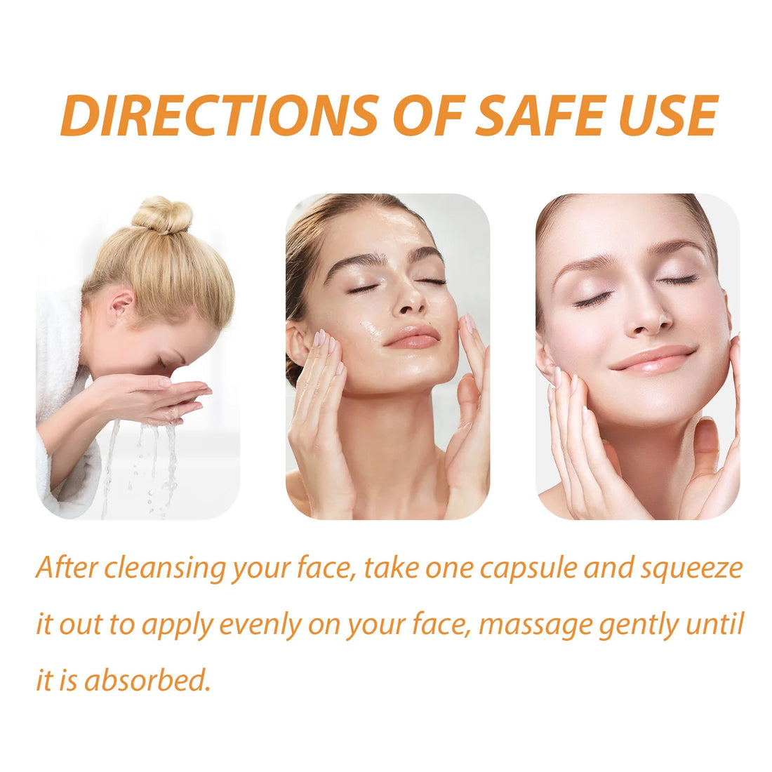 50Pcs Collagen Face Serum Capsules Whitening Anti-Wrinkle