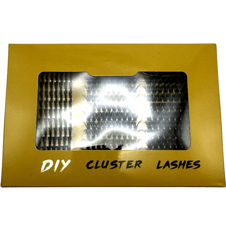 Spiky lash clusters 80D and 100D for mega volume lashes